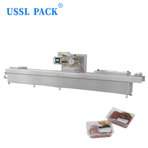 เครื่องสูญญากาศแบบฟิล์มยืดได้อย่างต่อเนื่องสำหรับอาหารพลาสติกชีสเนื้อมื้ออาหาร DRZ-420อัตโนมัติแบบเทอร์โมฟอร์มมิ่งอาหาร - Product Image 2