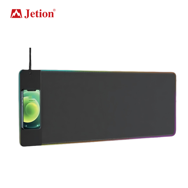 PJT-OMP2016-S High Quality RGB Gaming Wireless Charging Mouse Pad 10W Mouse Pad Non-Slip Rubber Base Computer Keyboard Mat Work