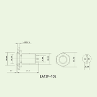 Interrupteur à bouton-poussoir à verrouillage en acier inoxydable étanche LED 12v 24v 12mm