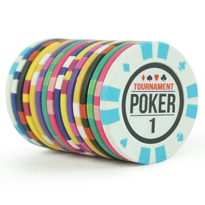 Jetons de poker en argile ronds de tournoi personnalisés bon marché en gros directement de l'usine, jetons de poker <span class=keywords><strong>Paulson</strong></span> de 40 mm avec autocollant - Product Image 6