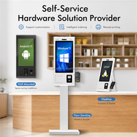 Tótem de autoservicio inteligente con soporte de pie para 15.6, 21.5, 32 y 43 pulgadas, terminal de pago automático OEM para fabricantes de máquinas expendedoras