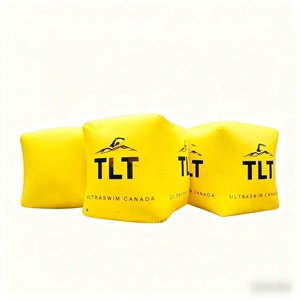 <span class=keywords><strong>Boya</strong></span> de marcador de carril de natación inflable | Cubo de carrera flotante para parques acuáticos y Entrenamiento de natación - Product Image 1