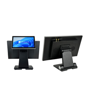 Monitor de pantalla táctil Pos de 18,5 pulgadas, sistema de <span class=keywords><strong>caja</strong></span> <span class=keywords><strong>registradora</strong></span> moderna 10, sistema Pos de pantalla dual, pantalla táctil, <span class=keywords><strong>caja</strong></span> <span class=keywords><strong>registradora</strong></span> - Product Image 1