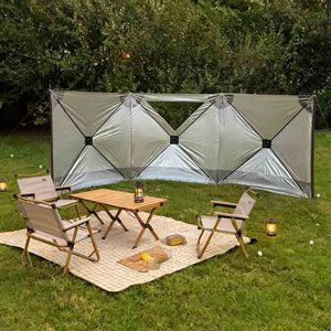 Carpa de Protección Solar para Exteriores, Color Beige, de Una Sola Capa, Apertura Automática Rápida, con Paredes Laterales de 2000-3000 mm, Impermeable, para las Cuatro Estaciones, para Acampar - Product Image 1