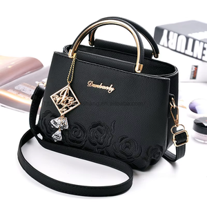 Wholesale Fashion Trends Woman Embroidery Messenger <b>Bags</b> Pu Leather Lady Handbags for Women's Handbags - Product Image 1