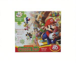SODALABOYIE Set di puzzle di carta da 60 pezzi Super Mario Cartoon Jigsaw per bambini 5 7 anni Giocattolo unisex - Product Image 1
