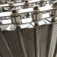 Bande transporteuse en maille métallique en acier inoxydable 304 pour four de qualité alimentaire