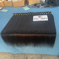 Foxen Couleur Naturelle 10A, Mèches de Cheveux Vietnamiens Bruts de 10 à 40 Pouces, Mèches de Cheveux Humains Péruviens, Extensions de Cheveux Humains Double Drawn