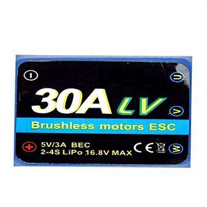 ตัวควบคุมความเร็วอิเล็กทรอนิกส์แบบไร้แปรงถ่านประสิทธิภาพสูง 30A 2-6S แบบตั้งโปรแกรมได้ ปรับแต่งได้ สำหรับโดรน RC FPV และเครื่องบินบังคับวิทยุแบบปีกตรึง - Product Image 1