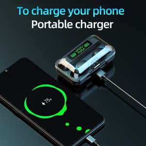 หูฟังไร้สาย TWS LED,หูฟังไร้สายสเตอริโอเบสลึกหูฟังกันน้ำพร้อมไมค์ - Product Image 3