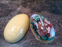Fer blanc de pâques en cuivre gaufré, fer blanc, personnalisé, en forme d'œuf de pâques, couleur or, pour bricolage, DIY
