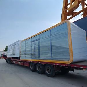 簡単組立式 モバイル アップルキャビン リビングルーム オフィス 民泊 カプセルハウス ホテル リゾート 鉄骨構造 バスルーム カプセルハウス - Product Image 6