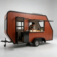 Camión de Comida Eléctrico en Venta con Cocina Completa, Remolque de Comida Móvil para Mercado de Comida al Aire Libre
