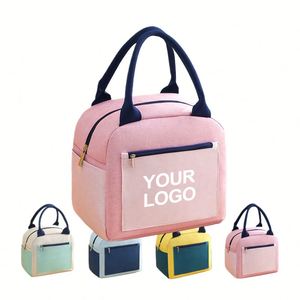 Sac à déjeuner isotherme imperméable en tissu Oxford pour enfants, idéal pour les pique-niques, avec logo personnalisé - Product Image 1