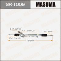Ensemble de composants de crémaillère de direction manuelle SR-1009 MASUMA Precision Fit Car Use 44200-35050 pour TOYOTA pour HILUX