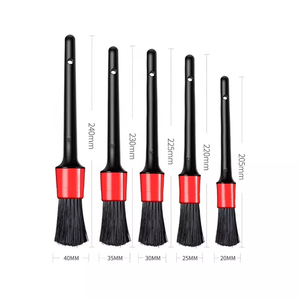 <span class=keywords><strong>Nuova</strong></span> spazzola per pulizia con pennelli per la pulizia della pelliccia per auto con pulizia interna per pneumatici da Crack 5 pz - Product Image 1