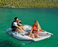 Bateau de pêche en haute mer Havospark 5 places 335 cm, 4+1 chambres à air indépendantes, pont rigide DWF, catamaran gonflable en PVC