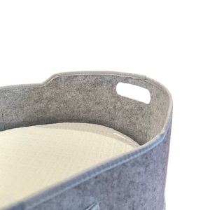 Felt <strong>Moses</strong> <strong>Basket</strong> Baby Changing <strong>Basket</strong> With Soft Baby Changing Pad - Product Image 6