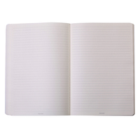 China Factory Custom Printing A4 Hardcover Black PU Leather Cover Business Dot Grid Lined Blank Notebooks Journal