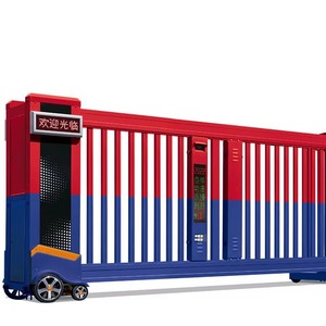 Portes coulissantes de sécurité automatiques en aluminium de couleur personnalisable pour maison, centre commercial, école, industrie, hôtel, usine – Vente directe - Product Image 1