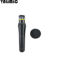 Microphone à condensateur filaire en métal dynamique de poche professionnel de haute qualité omnidirectionnel pour une utilisation à l'église