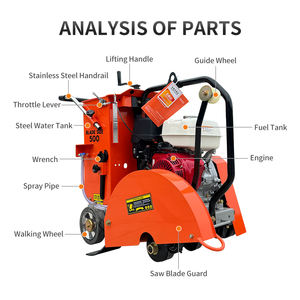 Nouvelle machine à découper le béton portable pour la construction, machine à découper les rainures de béton, machine à découper les routes, profondeur de coupe de 18 cm - Product Image 2