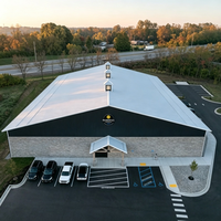 Structure en acier pour arène de pickleball intérieure, système de toiture anti-condensation, certifié CE, fabriqué en usine