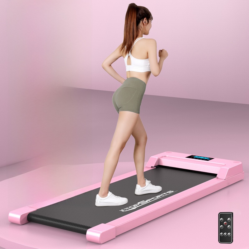 Black flat running mat (pink)