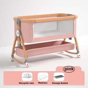 All'ingrosso pieghevole portatile bambino bambino culla letto per <span class=keywords><strong>neonato</strong></span> culla <span class=keywords><strong>neonato</strong></span> culla da viaggio lettino per bambini con <span class=keywords><strong>porta</strong></span> laterale - Product Image 2