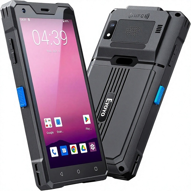 Eyoyo EY-U1 Wireless Android Barcode Scanner Handheld 1D/2D Mobile PDA | 5.5" Touchscreen WiFi 5G for GPS NFC IP66 Rugged