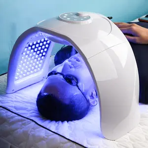 170 cuentas de luz 7 colores infrarrojos rojo LED terapia de luz máscara PDT máquina de cuidado facial instrumento de belleza con vaporizador nano