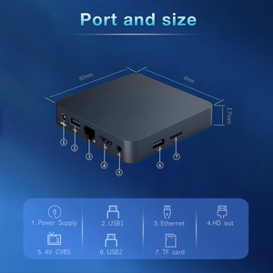 Boxput iatv M5 TV BOX ANDROID 10 Allwinner H313 với 2GB 16GB hỗ trợ 4K H.265 2.4G 5G <span class=keywords><strong>Wifi</strong></span> TV Dongle phương tiện truyền thông Máy nghe nhạc Set Top Box - Product Image 5