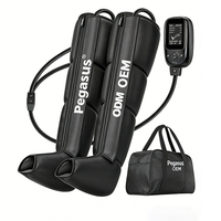 Bottes de massage de récupération par compression d'air pour la physiothérapie, à commande manuelle filaire, pour le soulagement de la douleur – Vente chaude