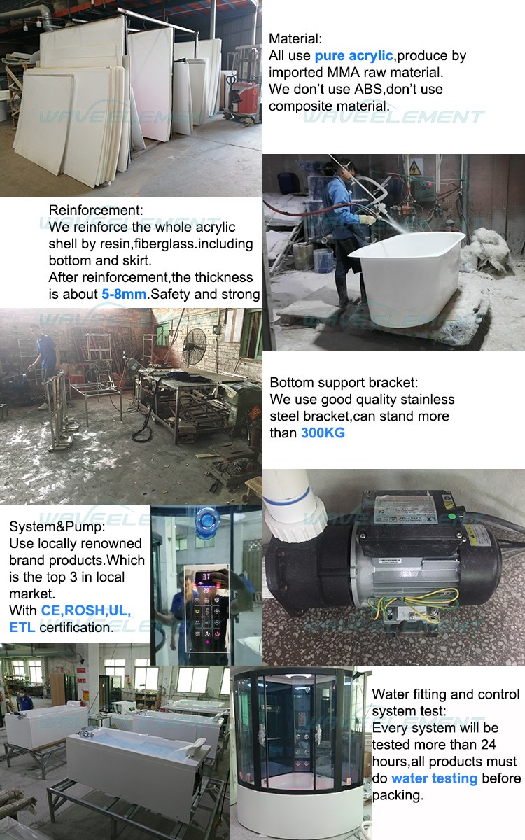 best quality portable new style acrylic steam room and steam cabin