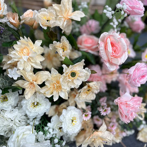 Beloven Fabriek Klassieke Bulle En Witte Roos, Witte Baby 'S Adem Bloemstuk, Familie Decoratie Item - Product Image 4