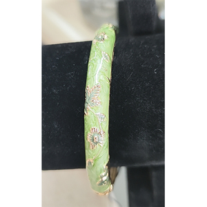 Daili all'ingrosso graziosi piccoli fiori colorati braccialetto 8 mm in lega di zinco placcato in <span class=keywords><strong>oro</strong></span> <span class=keywords><strong>bracciale</strong></span> per ragazza braccialetti personalizzati - Product Image 3