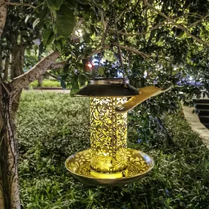 Vogel Feeder Outdoor Automatische Zonne-Energie Power Wilde Vogel Feeder Met Voedsel Lade Voor Buiten Tuin Opknoping