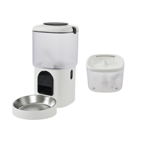Distributeur automatique de nourriture et d'eau pour animaux de compagnie, mangeoire intelligente pour chats avec caméra, contrôle par application WiFi, système d'alimentation à double bol pour chats et chiens