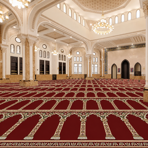 Islamic <b>Prayer</b> <b>Mat</b> Muslim Rug Muslim Pattern Non Slip Polypropylene Backing Medium Pile Machine Made Rectangle Polypropylene - Product Image 1