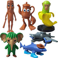 2025 nouveauté conception Unique 3D PVC cerveau pourriture animaux requin Figure décoration créative Figure jouets pour chambre nouveauté