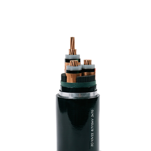 สายไฟฟ้าแรงสูง <span class=keywords><strong>15kV</strong></span> ทองแดงปลอดออกซิเจน 99.9% ขนาด 3x70 ตร.มม. รุ่น ZC-YJV22 ฉนวน XLPE ทนไฟ ป้องกันไฟลุก สายเคเบิลหุ้มเกราะฝังดิน - Product Image 3