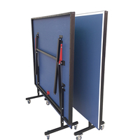 Table de tennis de table pliable ensemble de jeu de ping-pong 8FT 9FT mode de lecture de joueur unique table de ping-pong avec filet et ensemble de poteaux