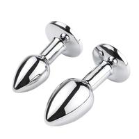 Plug anal en silicone avec bijou en cristal, toucher doux, plug anal pour femme, perle anale, dilatateur anal, jouets anaux pour hommes et femmes