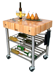 Meilleure vente Planche à découper en bois massif personnalisée Island Top Butcher Block Chariot de cuisine en bois - Product Image 2