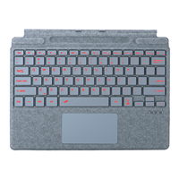 Nouveau clavier mécanique sans fil USB Type C de 13 pouces avec rétroéclairage RGB 5.3 et support pour stylet pour Surface Pro 8-11