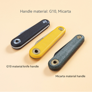 มีดพับขนาดเล็ก <span class=keywords><strong>Sanrenmu</strong></span> 325S-MG ด้ามไมคาร์ต้า ใบมีดเหล็ก 12C27 คุณภาพสูง สำหรับกิจกรรมกลางแจ้ง ป้องกันตัว และเอาตัวรอด - Product Image 4
