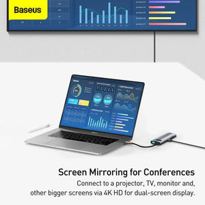 <span class=keywords><strong>Hub</strong></span> <span class=keywords><strong>USB</strong></span> <span class=keywords><strong>C</strong></span> 7 en 1, Adaptador <span class=keywords><strong>USB</strong></span> 3.1 Tipo <span class=keywords><strong>C</strong></span> a HDMI, <span class=keywords><strong>Hub</strong></span> <span class=keywords><strong>USB</strong></span> 3.0 con Triple Salida de Video para Computadora Portátil y de Escritorio - Product Image 5