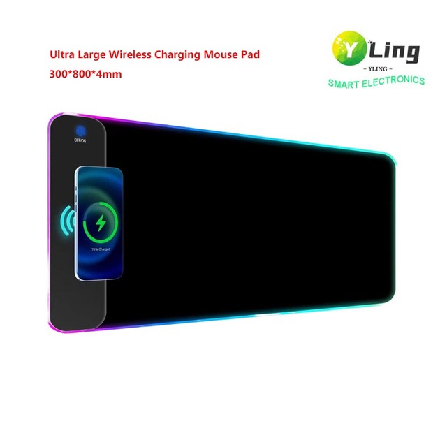 Personalizable Rgb Mouse Pad Gaming Soft Surface LED RGB Lighting Computer Mouse Mat Waterproof