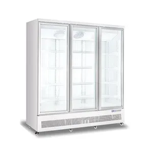 อุปกรณ์ร้านขายของชํา ตู้เย็นแสดงร้านกาแฟ frigorifero ผลิตตู้แช่แข็งแสดงความเย็น