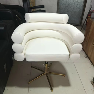 High-Density Foam Barber Chair Modern <b>Salon</b> <b>Stool</b> Thick Synthetic Leather Portable Rolling Operation Spa Cutting Base for Beauty - Product Image 6